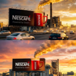 Nescafe billboard ad in industrial area