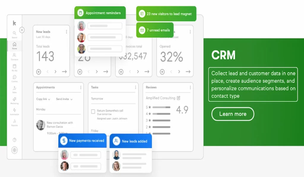 Keap CRM and marketing automation