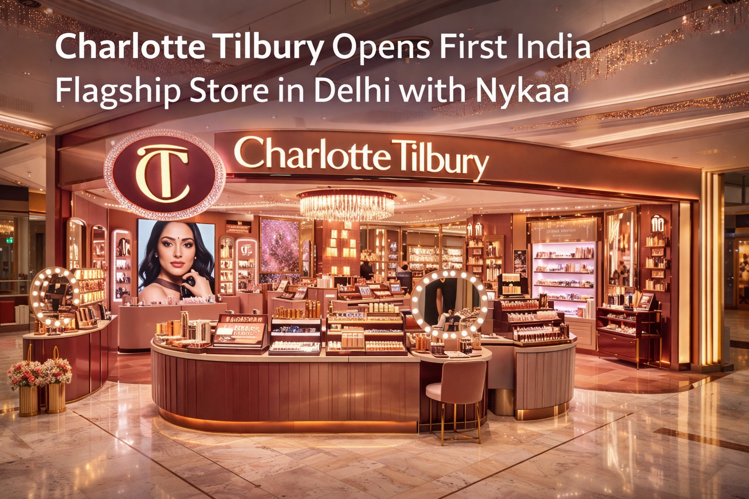 Charlotte Tilbury Opens First India Flagship Store in Delhi with Nykaa, Strengthening Its Omnichannel Beauty Strategy