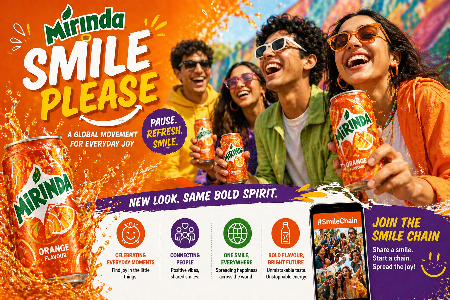 Mirinda Launches ‘Smile Please’ Campaign as Part of Global Brand Refresh