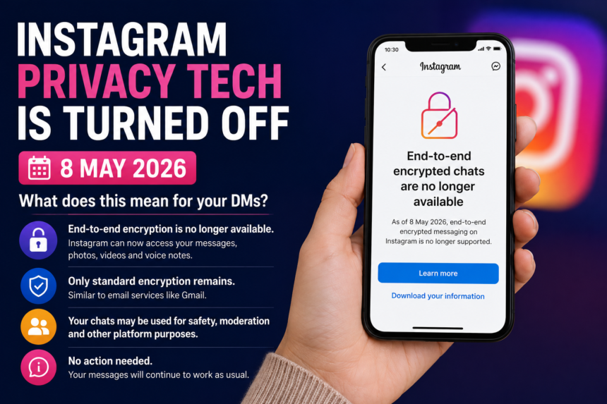Instagram Privacy Tech Was Turned Off on 8 May 2026 — What Does This Mean for Your DMs?