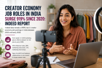 Creator Economy Job Roles in India Surge 919% Since 2020: Indeed Report