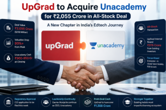 UpGrad to Acquire Unacademy for ₹2,055 Crore in Major Edtech Consolidation