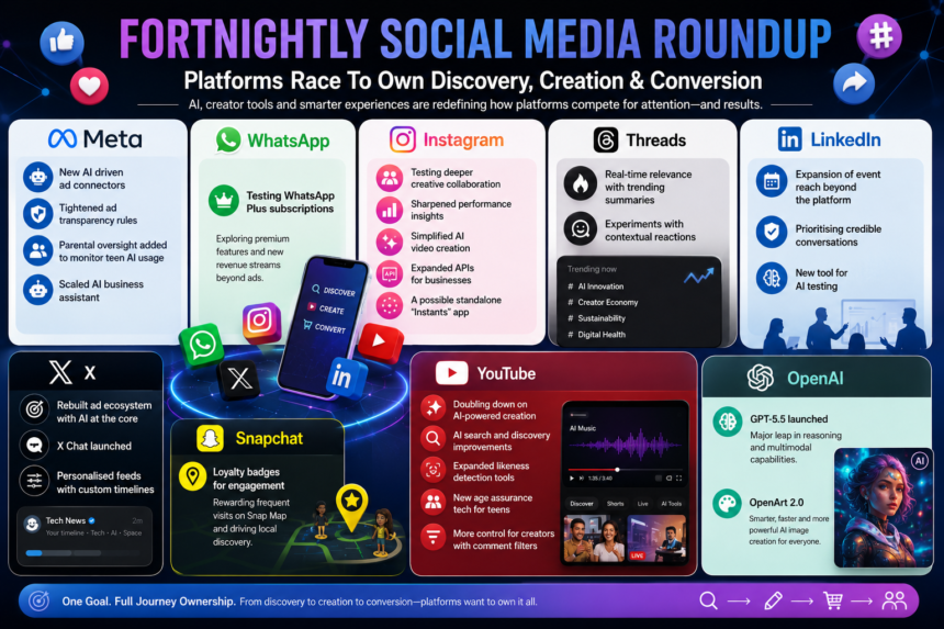 Fortnightly Social Media Roundup: Platforms Race To Own Discovery, Creation & Conversion