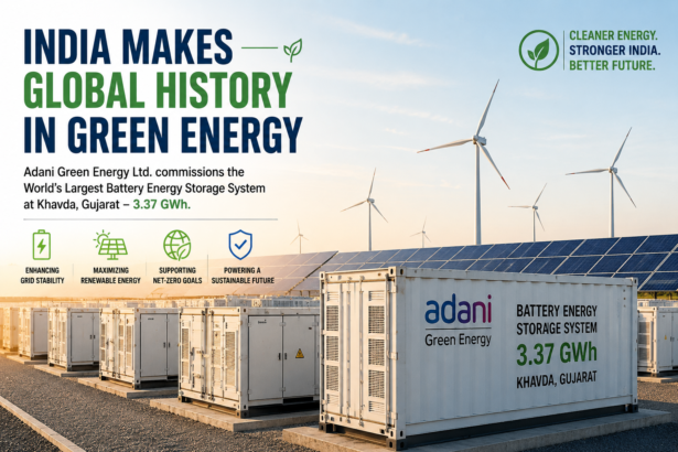 India Makes Global History In Green Energy As Adani Commissions World's Largest Battery Energy Storage System
